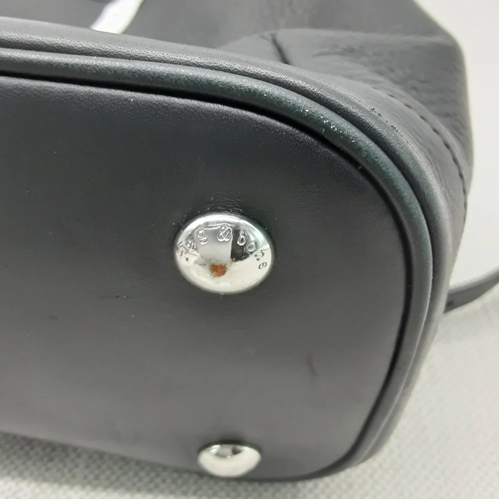 Rag & Bone Mini Pilot Backpack Black Leather Adjustable Strap